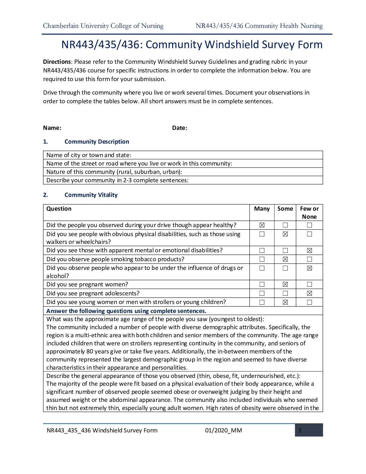 Preview image for NR 443 435 436 Community_Windshield_Survey
